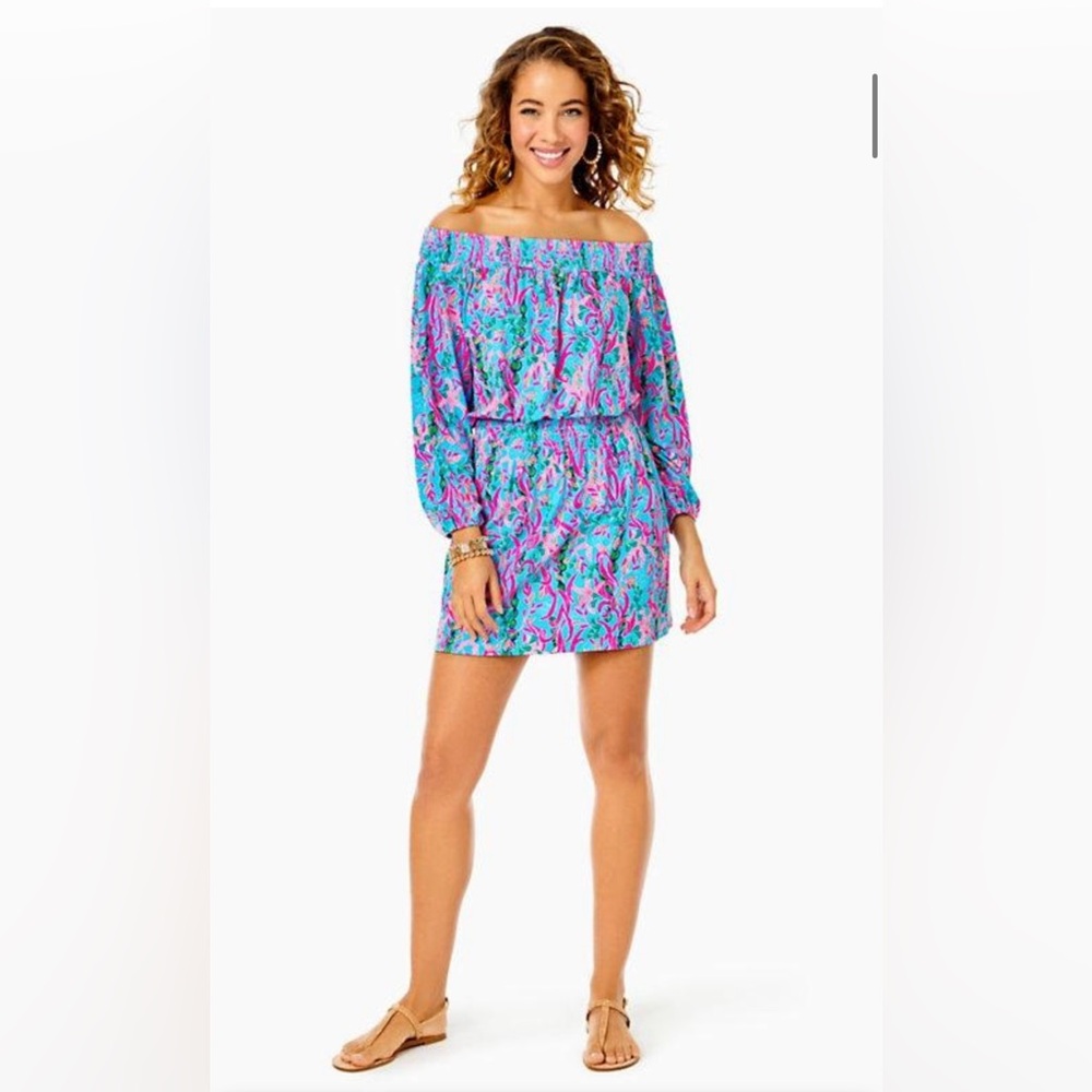 Lilly Pulitzer Cyla Off-The-Shoulder Romper